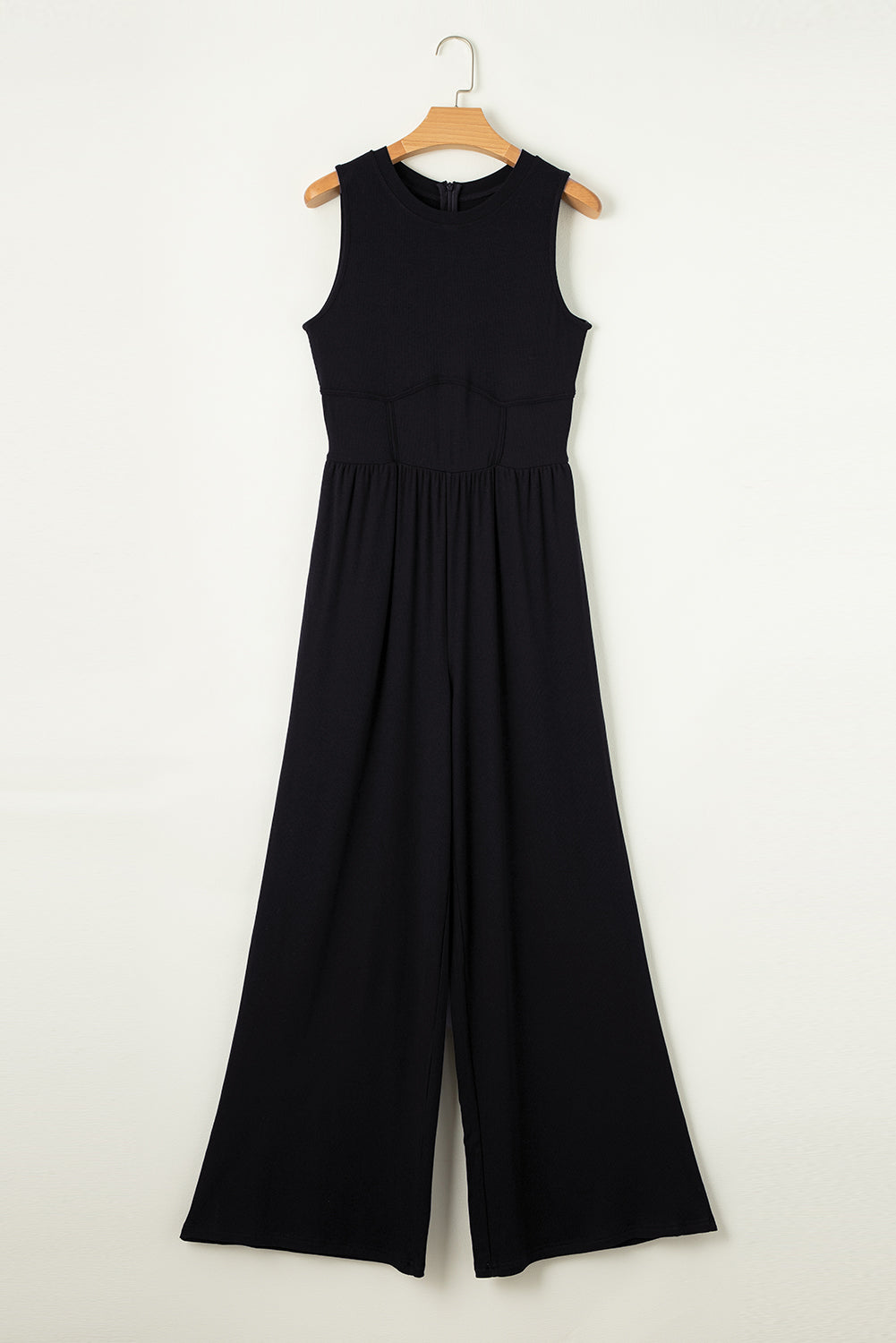 Cinched Waist Wide Leg Jumpsuit Noirva