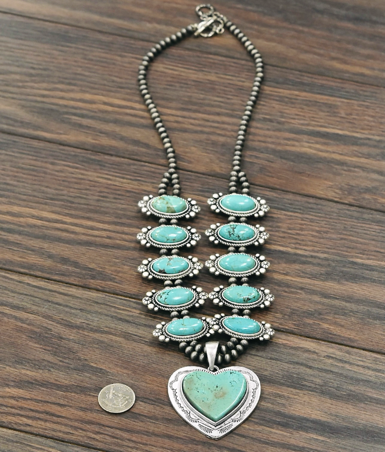 Heart Squash Blossom Necklace Seravine