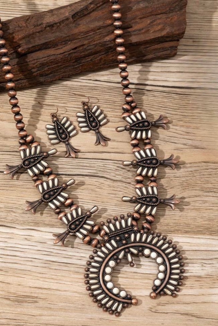 Lakota Squash Blossom Necklace