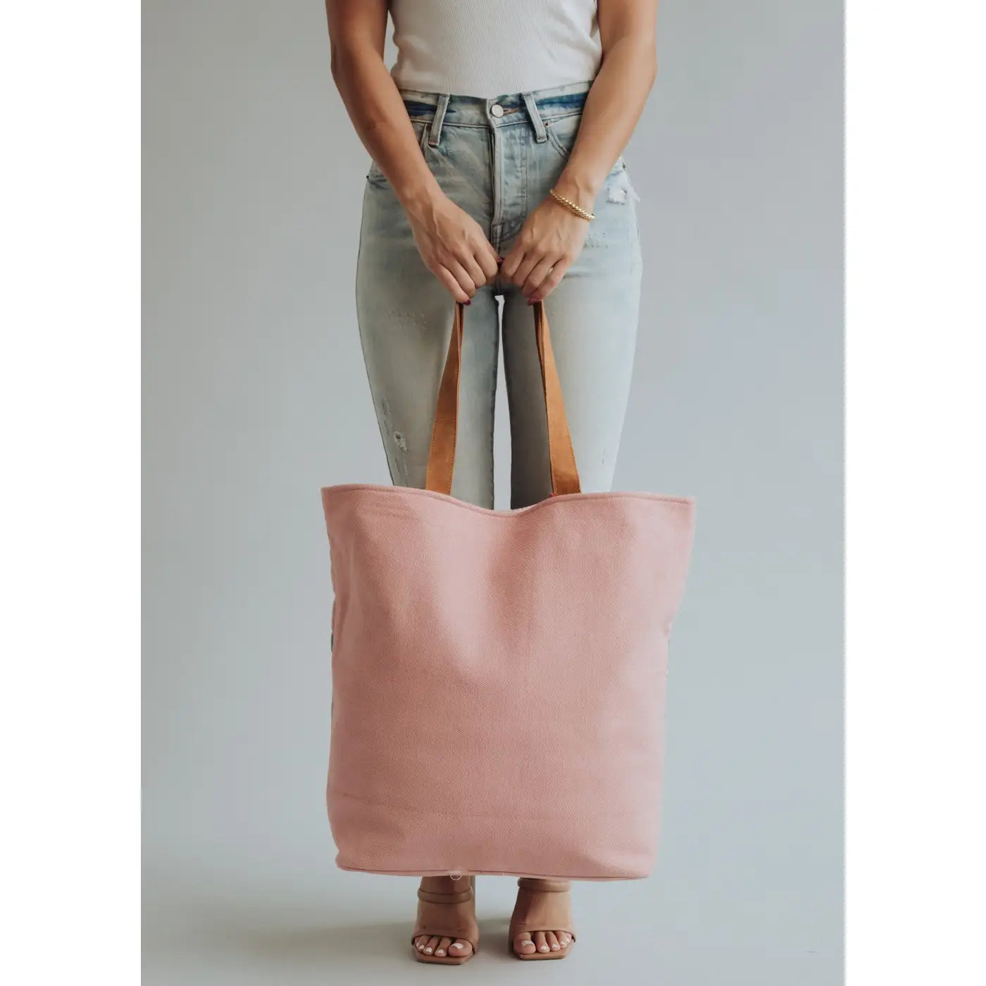 Pink, Orange & Slate Aztec Tote