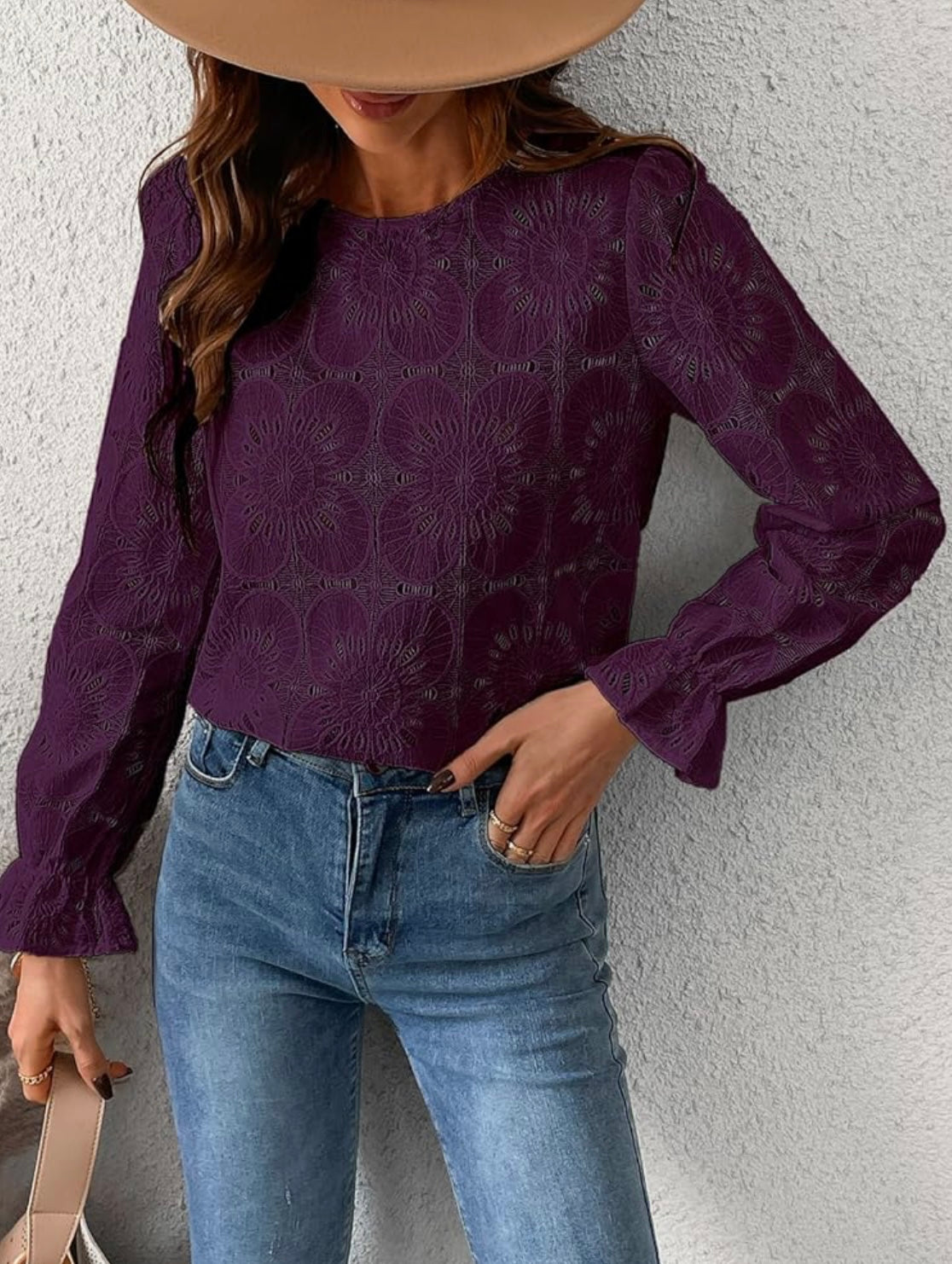 Blooming Blossom Purple Summer Top