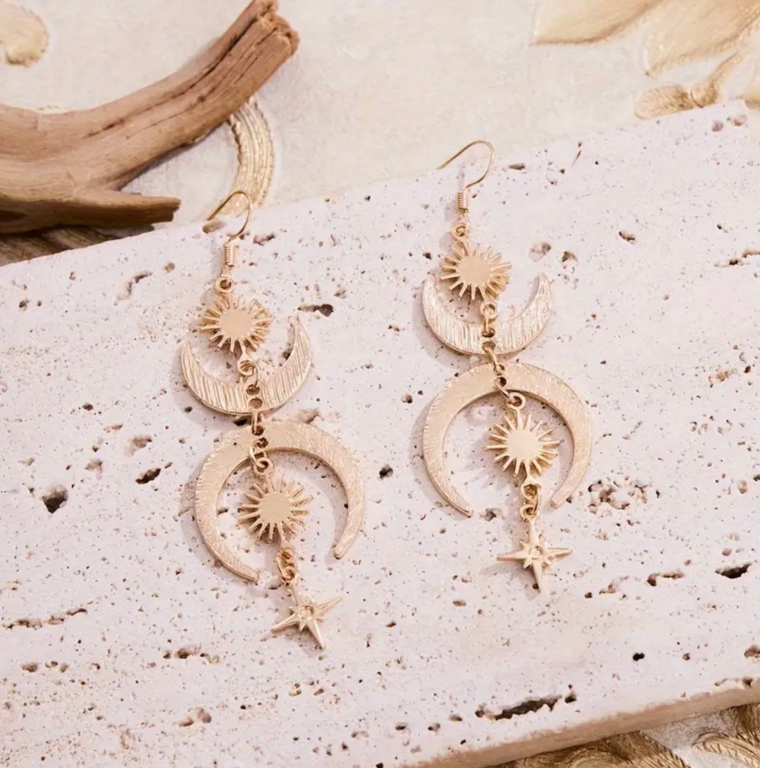 Sun Moon Stars Earrings