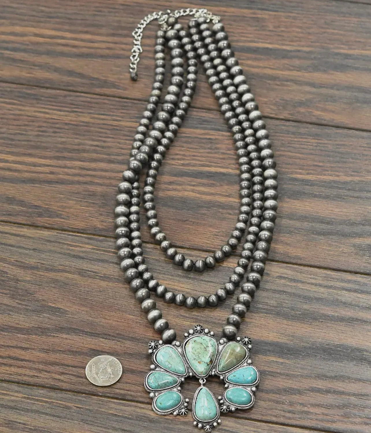 Blooming Turquoise Boho Necklace