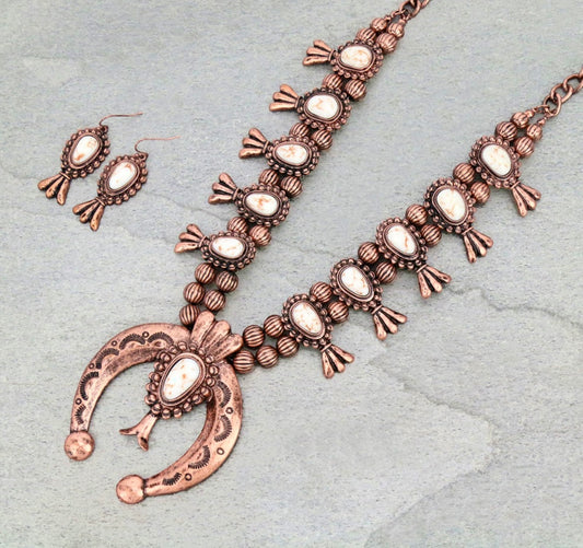 Copper Squash Blossom