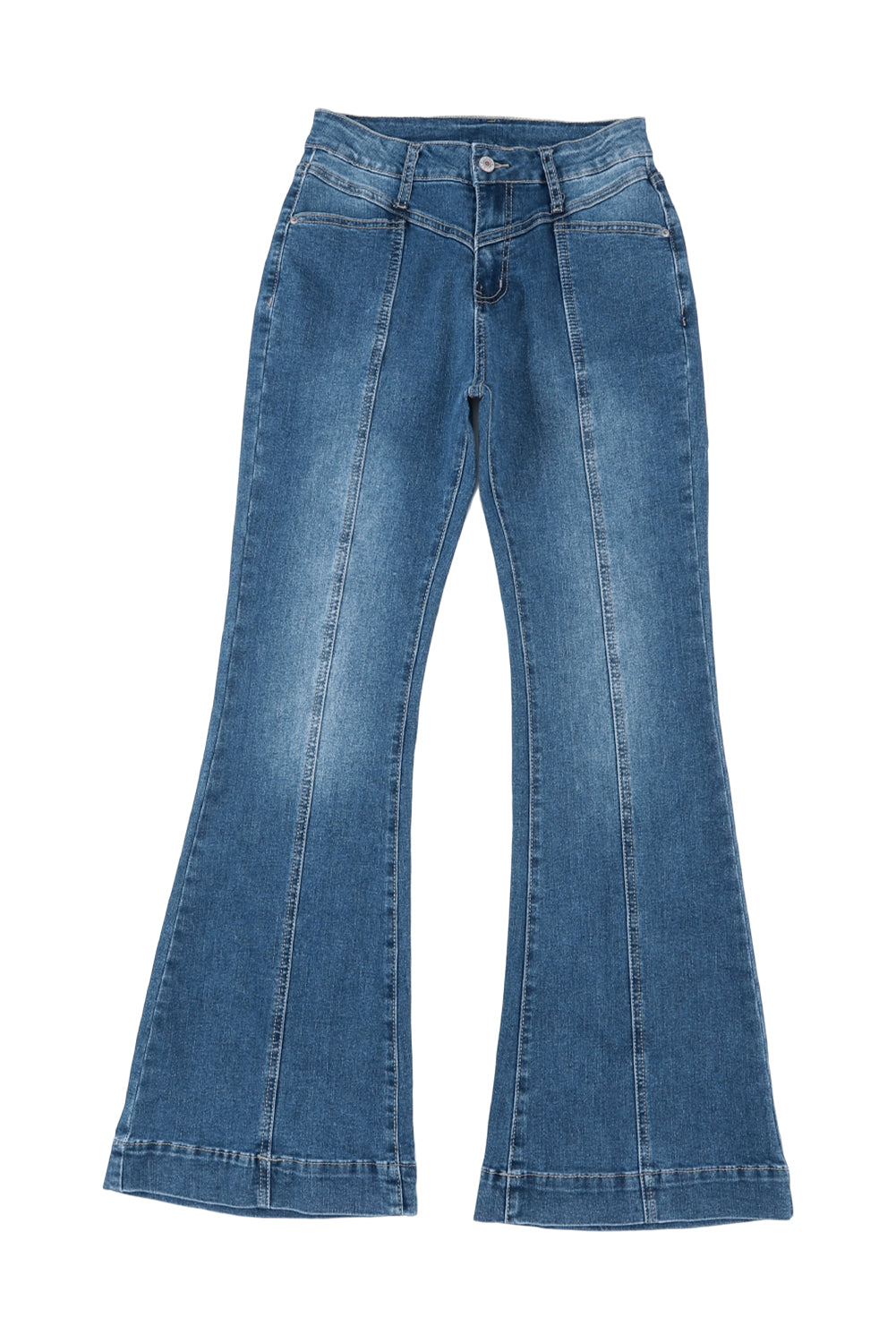 High Waist Flare Seam Jeans Tallie