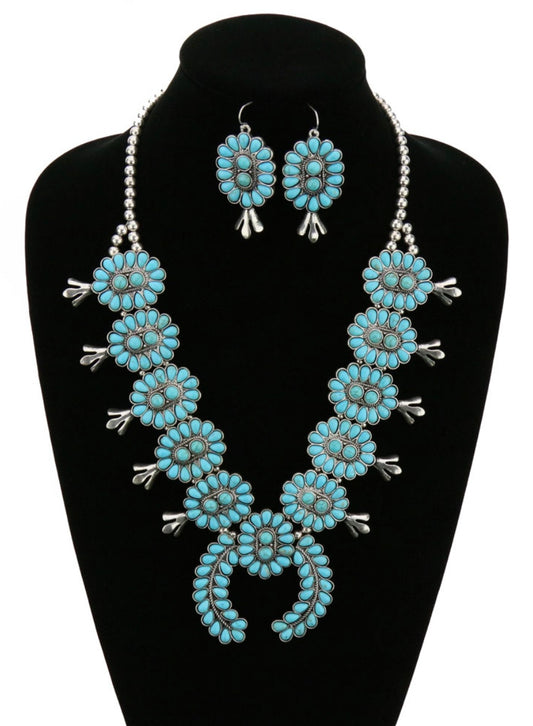 Dead Sea Squash Blossom Necklace