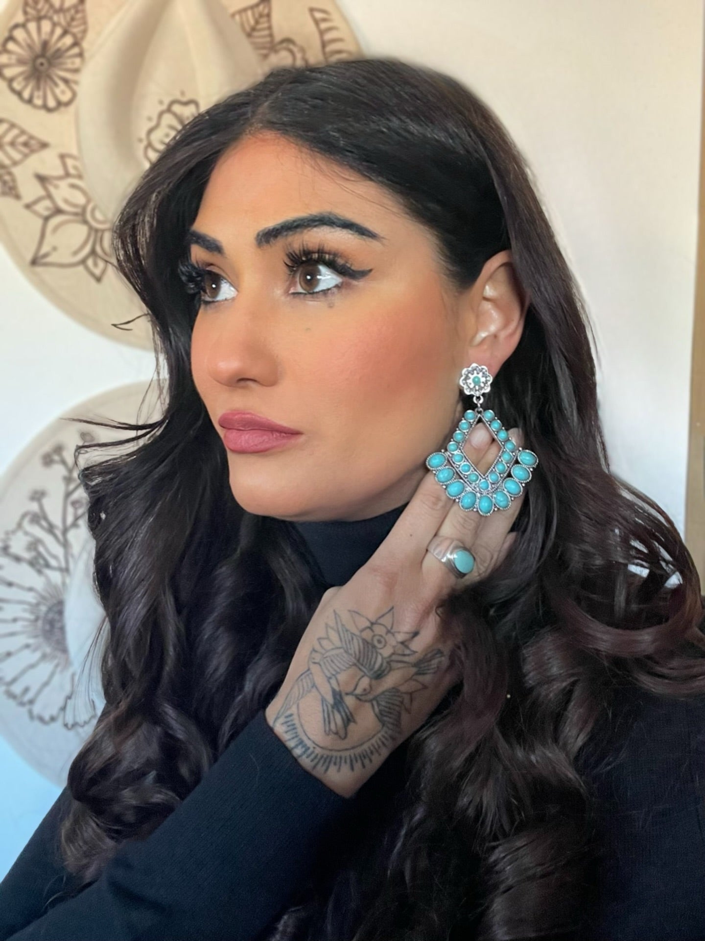 Turquoise Chandelier Earrings