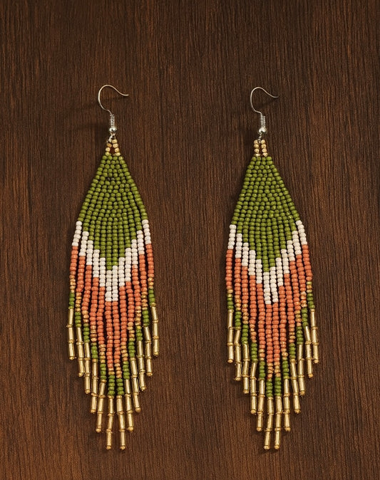 Autumn Mesa Beaded Earrings
