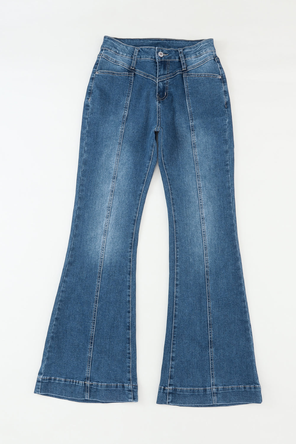 High Waist Flare Seam Jeans Tallie