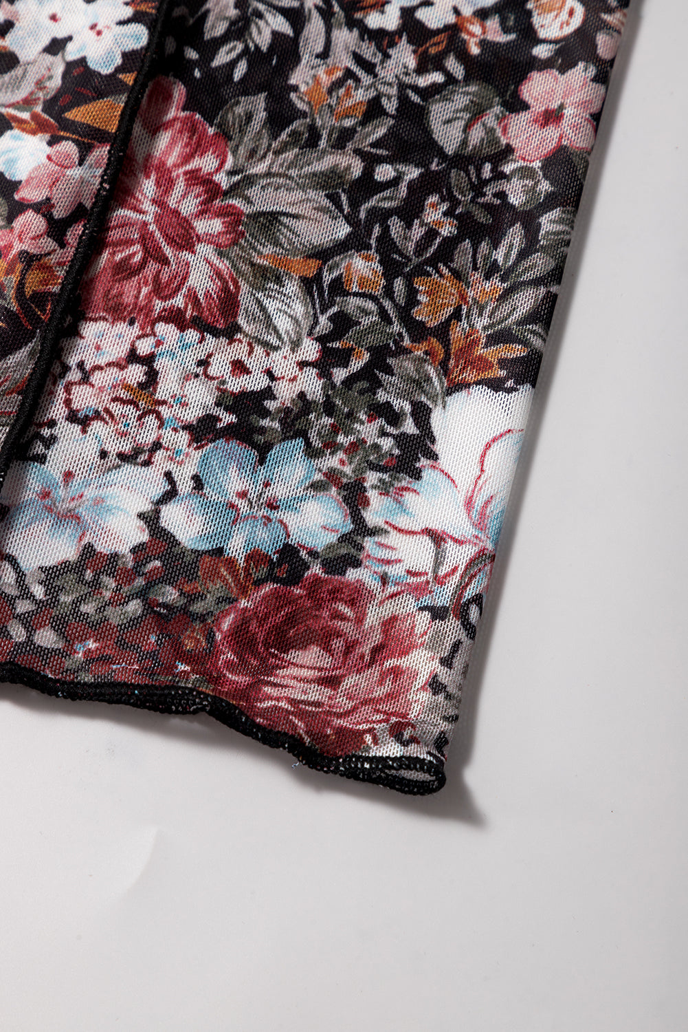 Floral Print High Waist Maxi Skirt