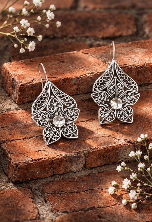 Hanging Flower Earrings
