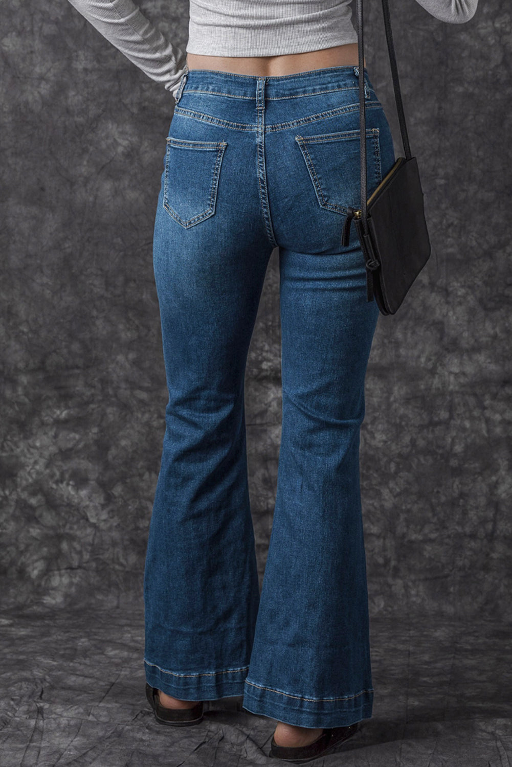 High Waist Flare Seam Jeans Tallie