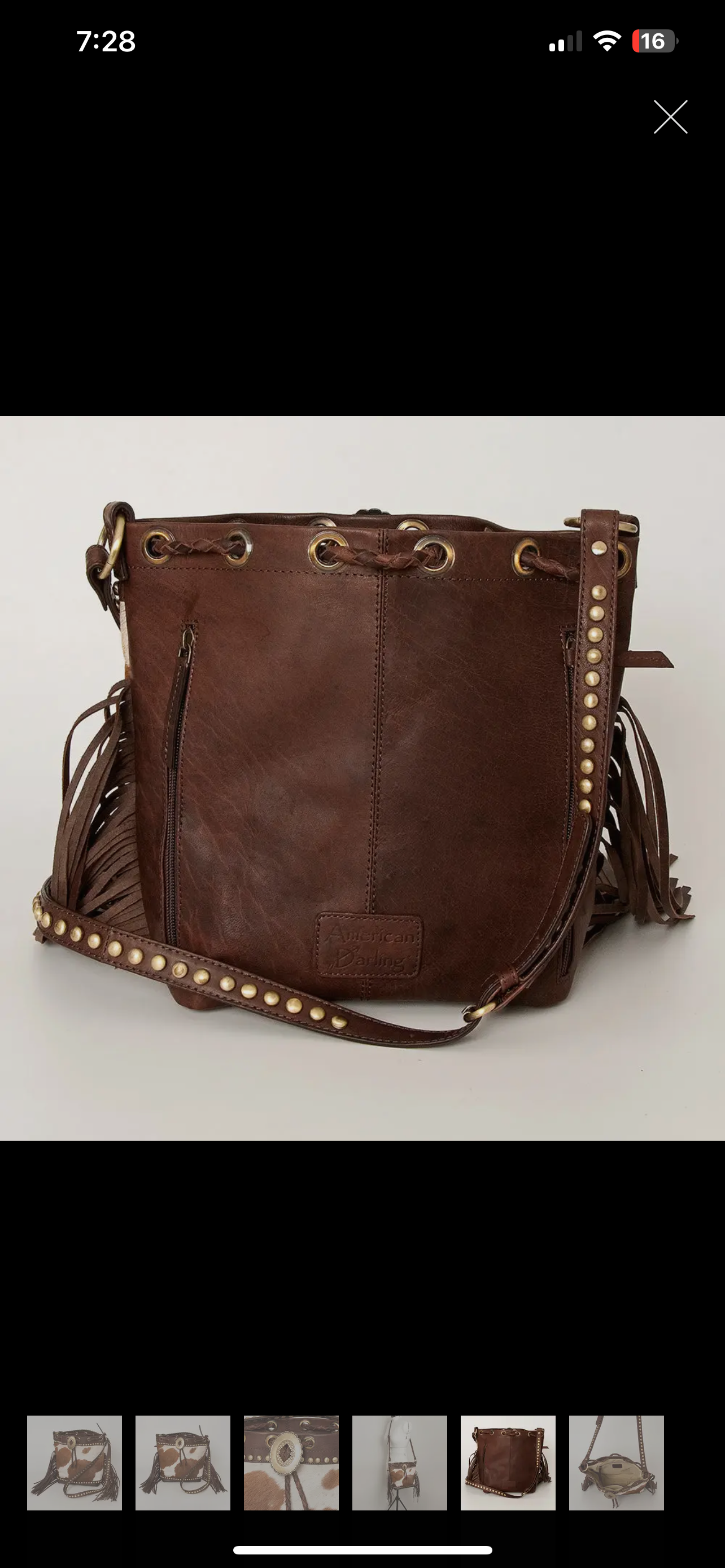 Cowhide Studded Luxury Western Purse