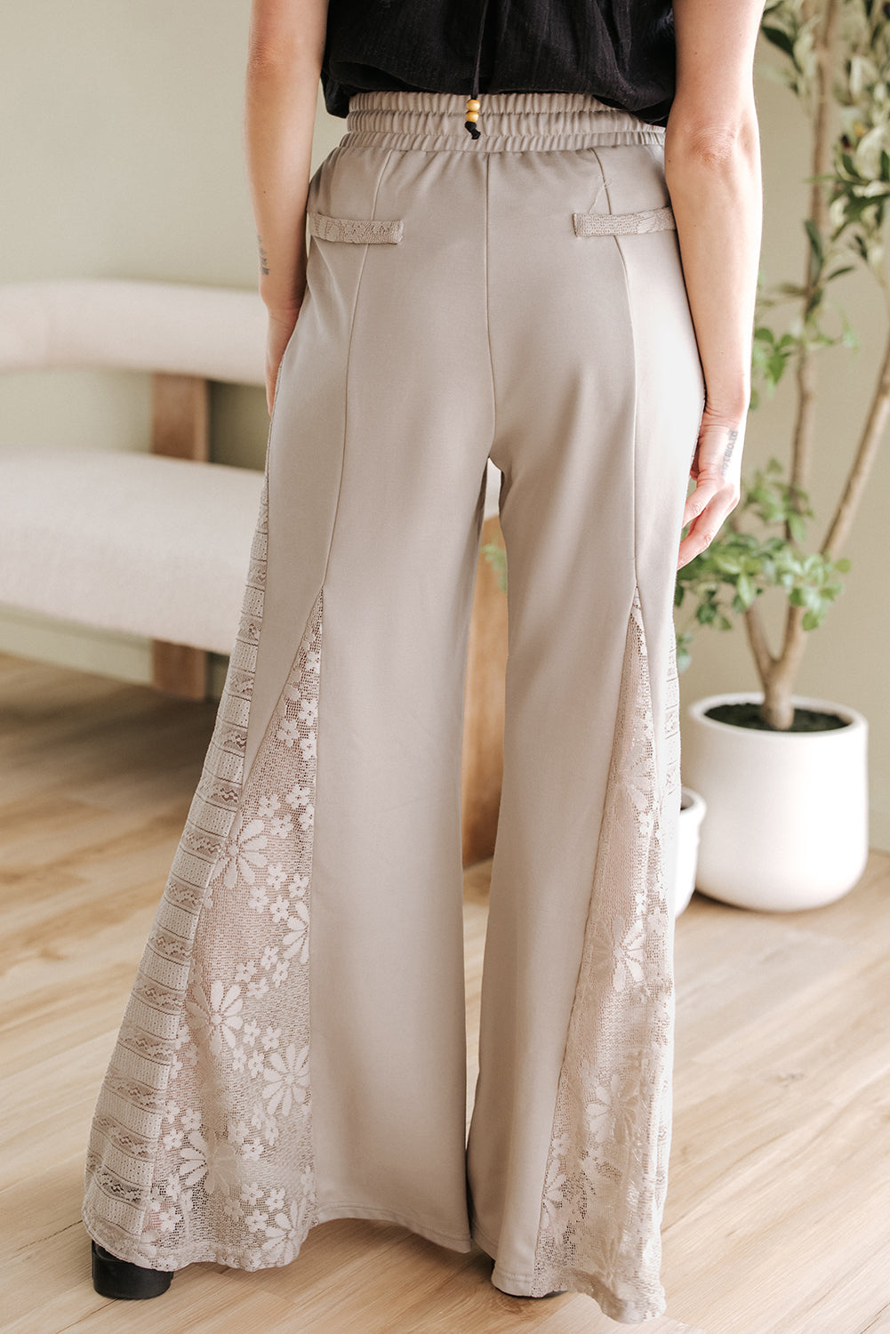 Boho Lace Patchwork Wide Leg Pants