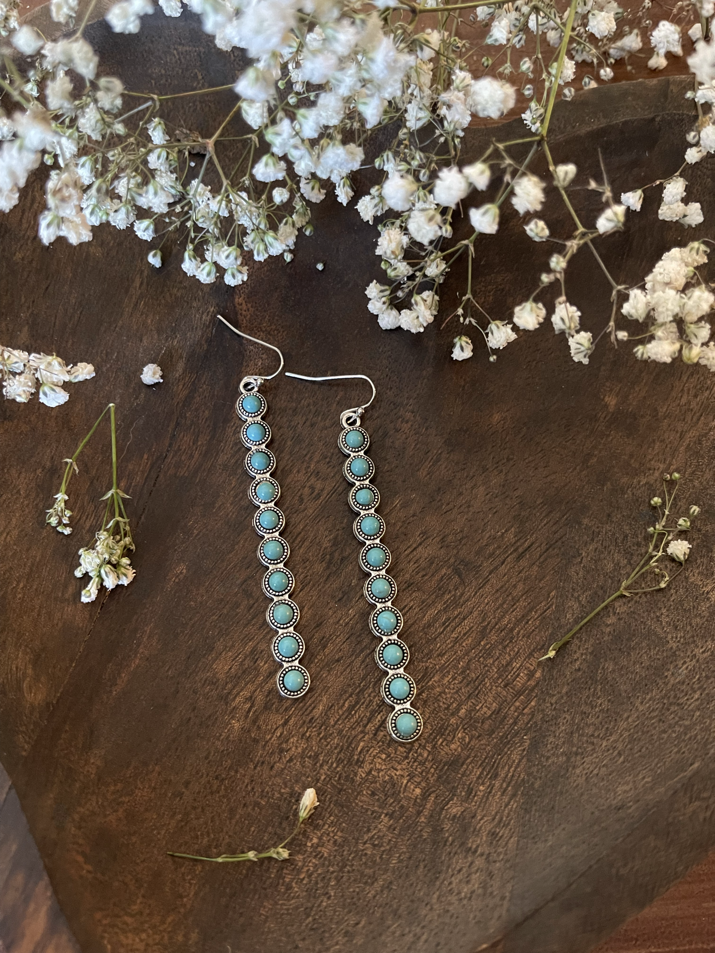 Turquoise Bar Earrings