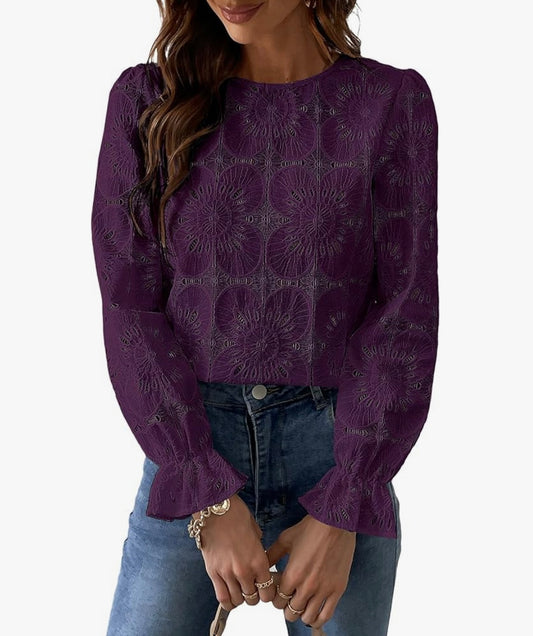 Blooming Blossom Purple Summer Top