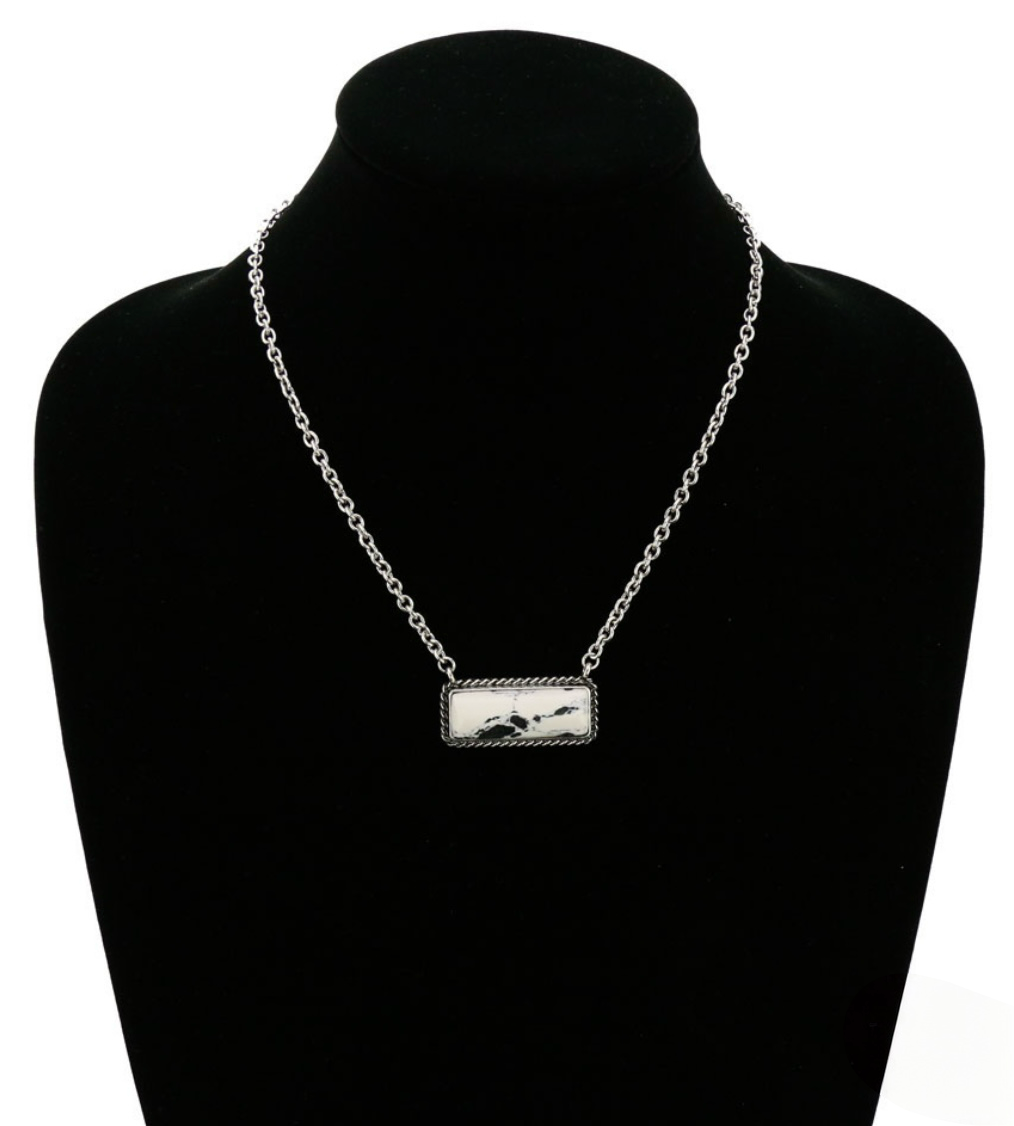 Stone Bar Necklace