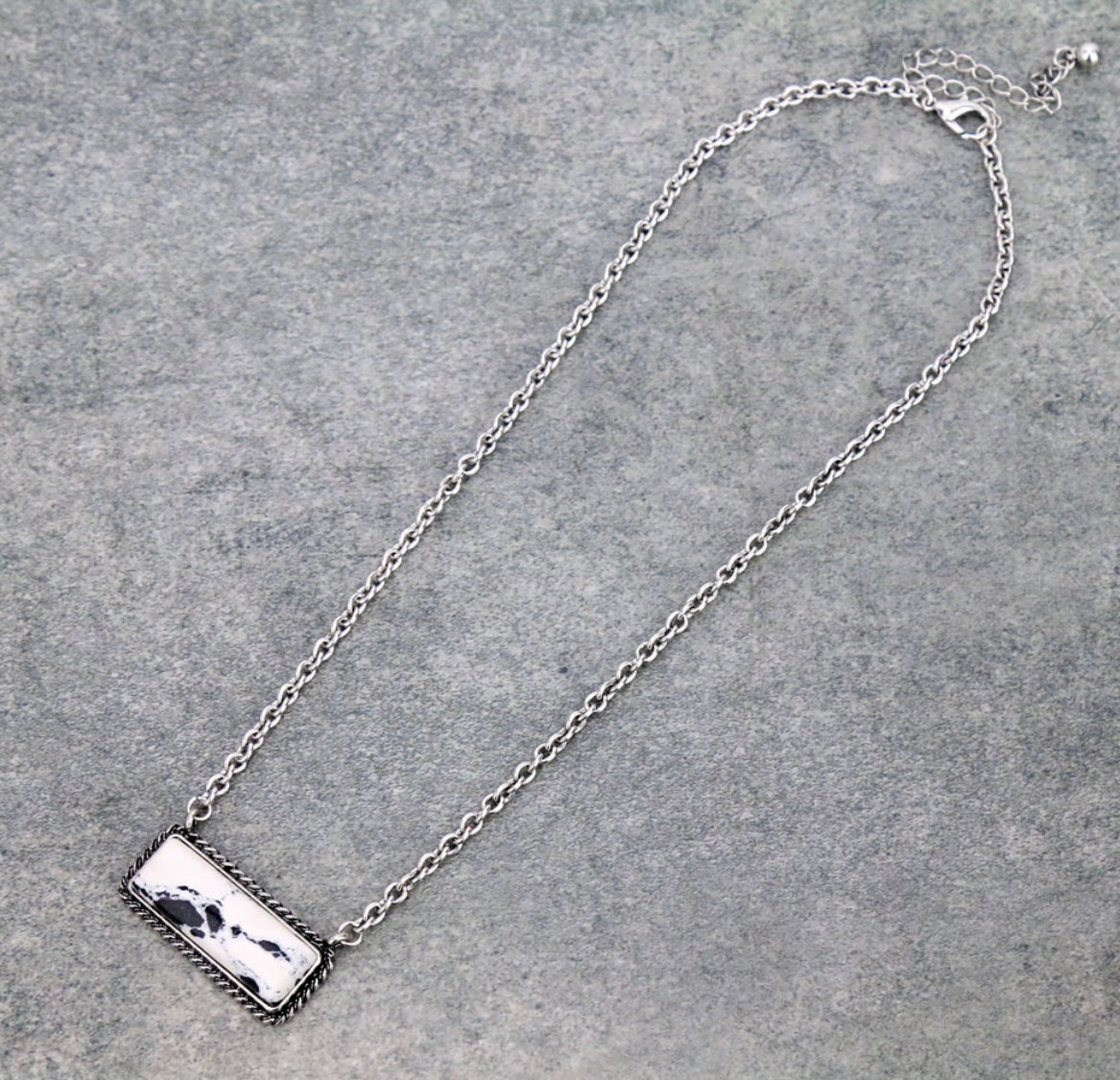Stone Bar Necklace