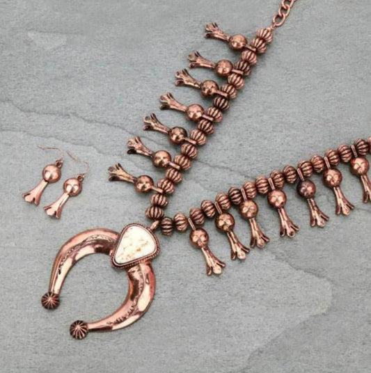 Copper Crescent Necklace