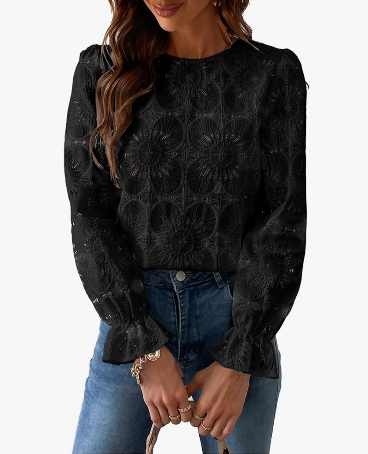 Blooming Blossom Black Summer Top