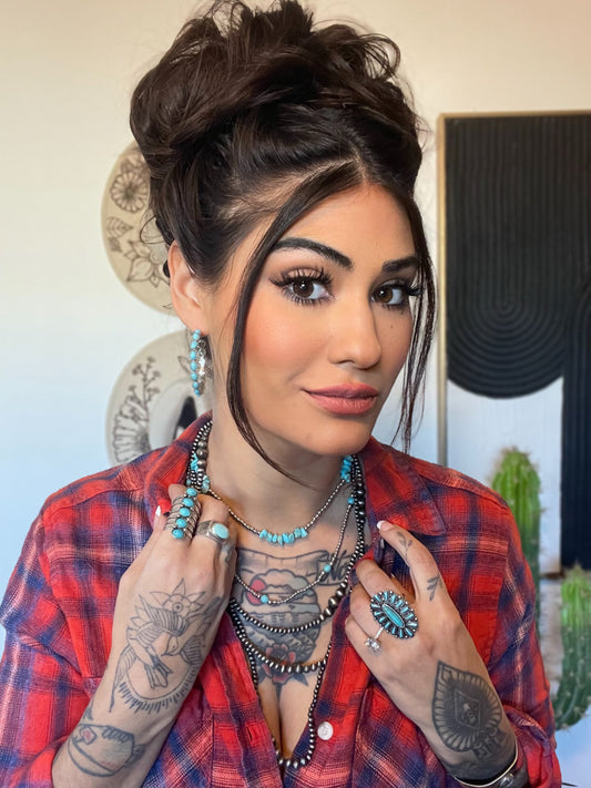 Turquoise Hoop Earrings Azuria