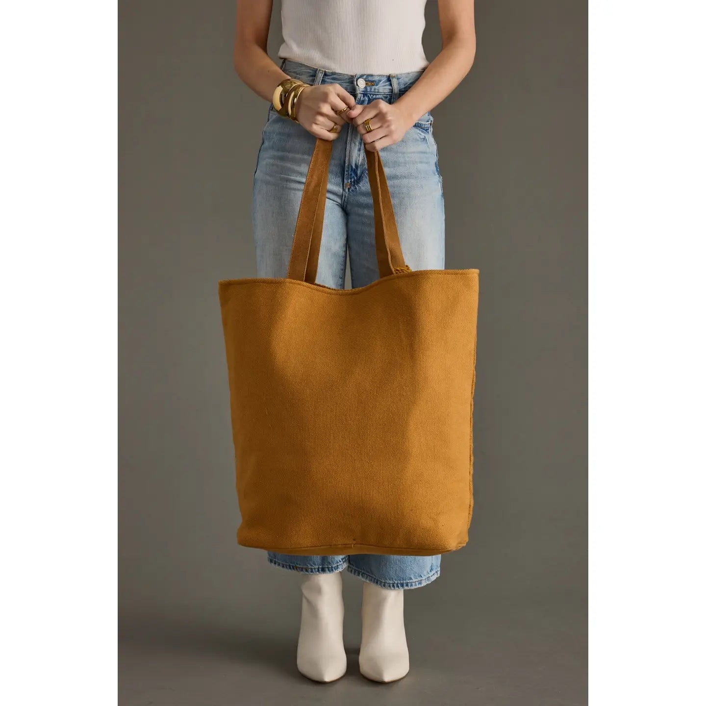 Camel & Cream Aztec Tote