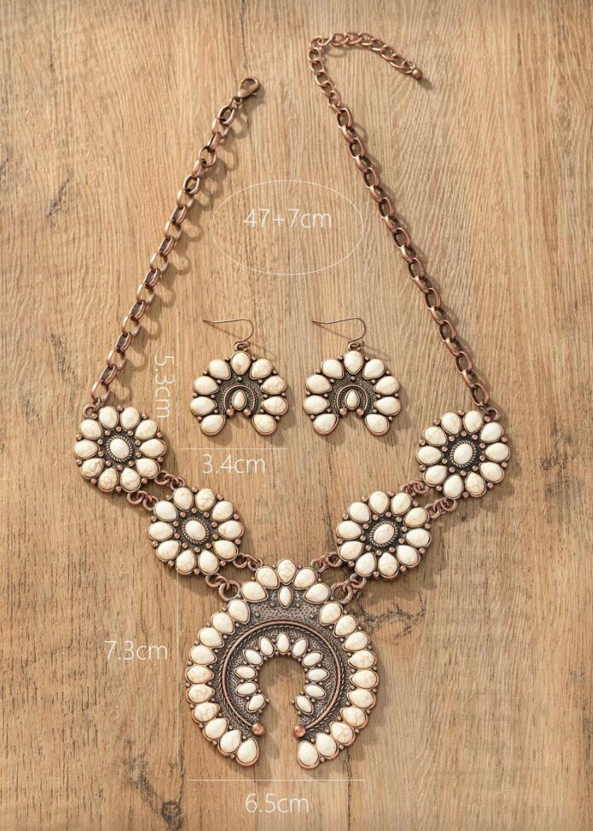 Savanna Squash Blossom Necklace