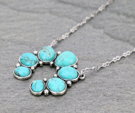 Sage and Stone Necklace