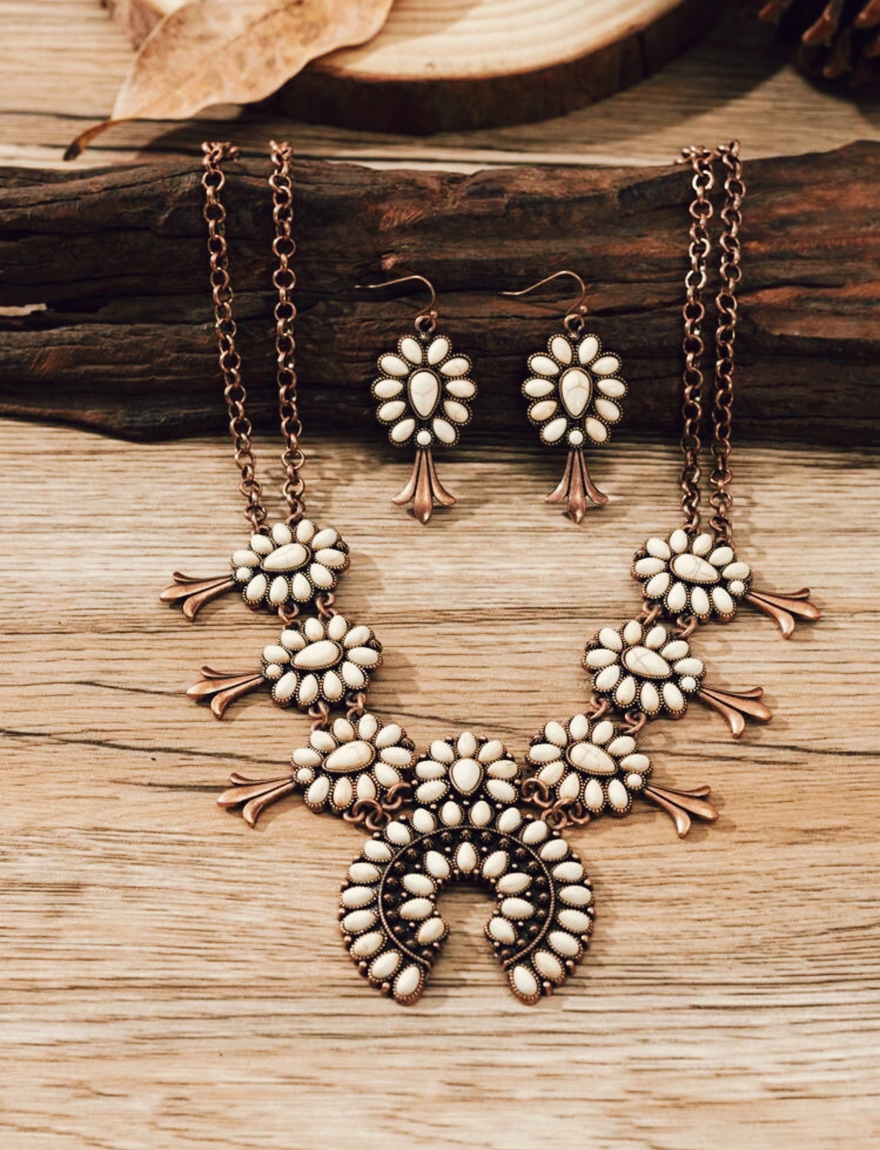 Savanna Squash Blossom Necklace