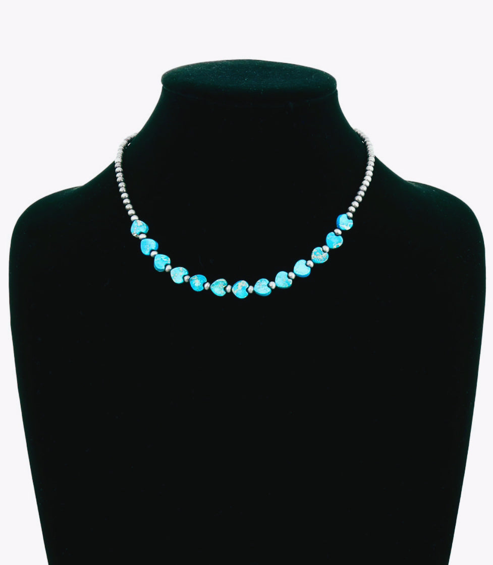 Kai Heart Genuine Turquoise Necklace