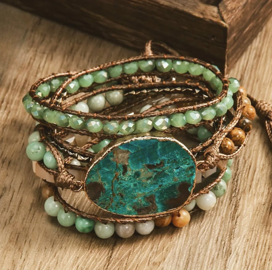 Salt and Stone Wrap Bracelet