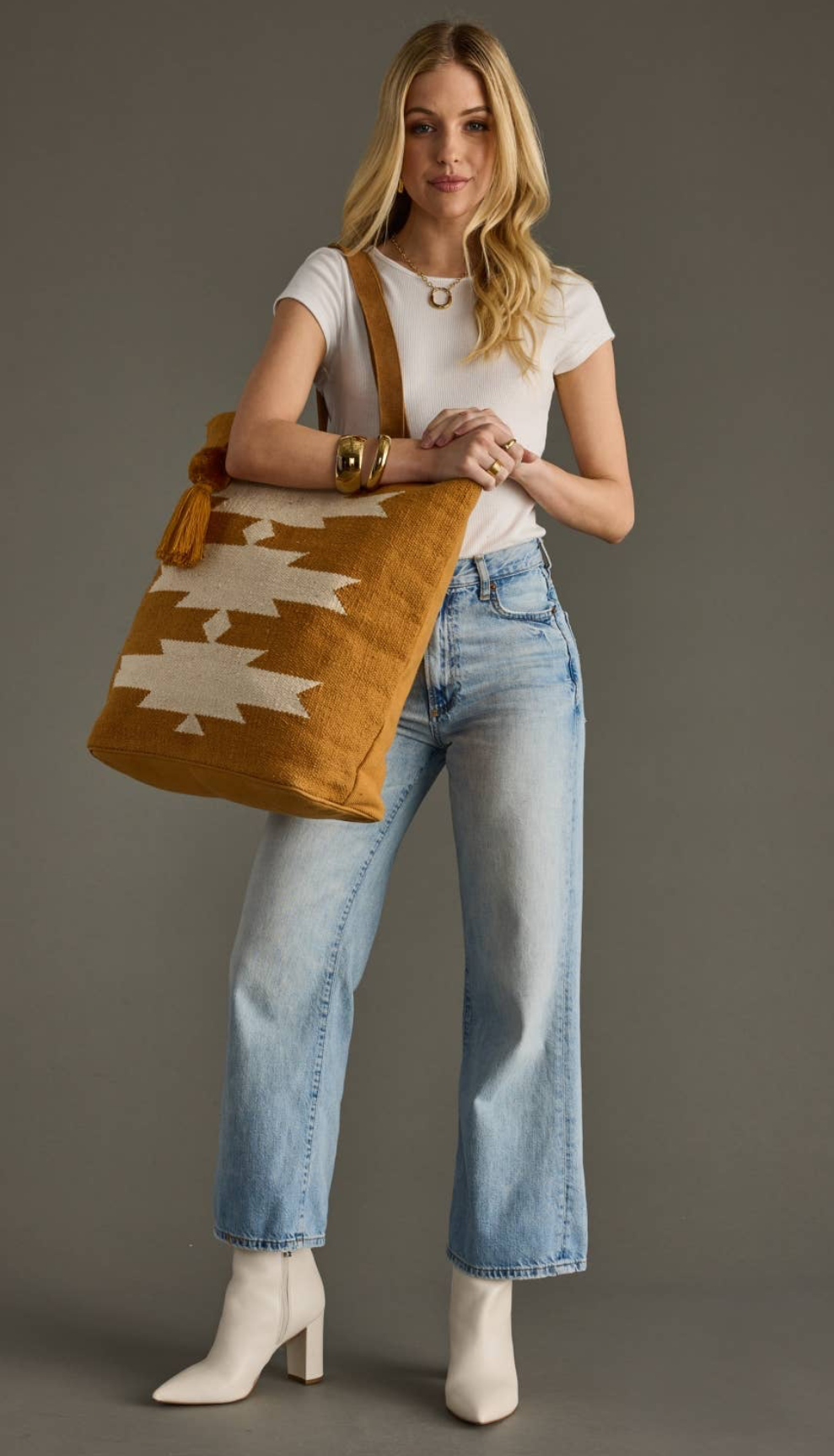 Sand Dunes Luxury Wool Tote Bag