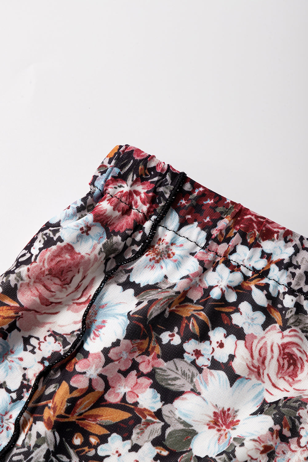 Floral Print High Waist Maxi Skirt