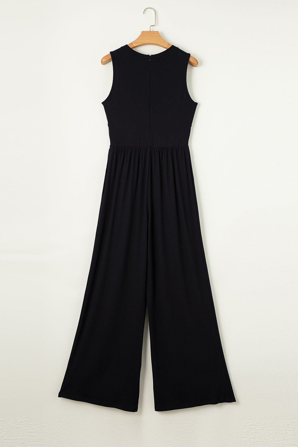 Cinched Waist Wide Leg Jumpsuit Noirva