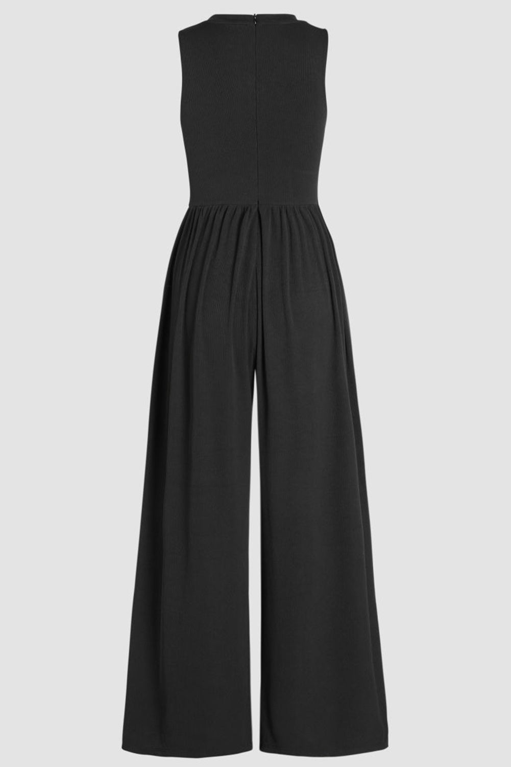 Cinched Waist Wide Leg Jumpsuit Noirva