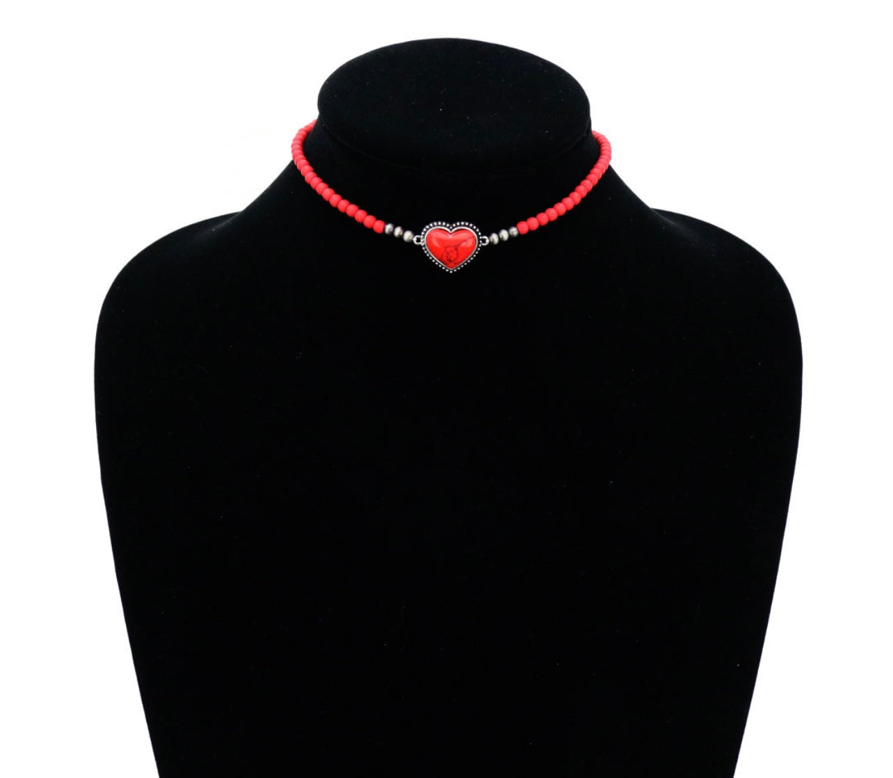 Red Hot Heart Necklace