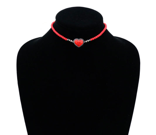 Red Hot Heart Necklace