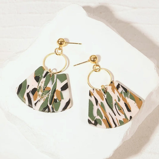 Hunters clay earrings