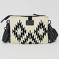 Aztec Black And White Luxury Western Purse