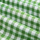 Fern Green Red Plaid Gingham Printed High Waist Shorts