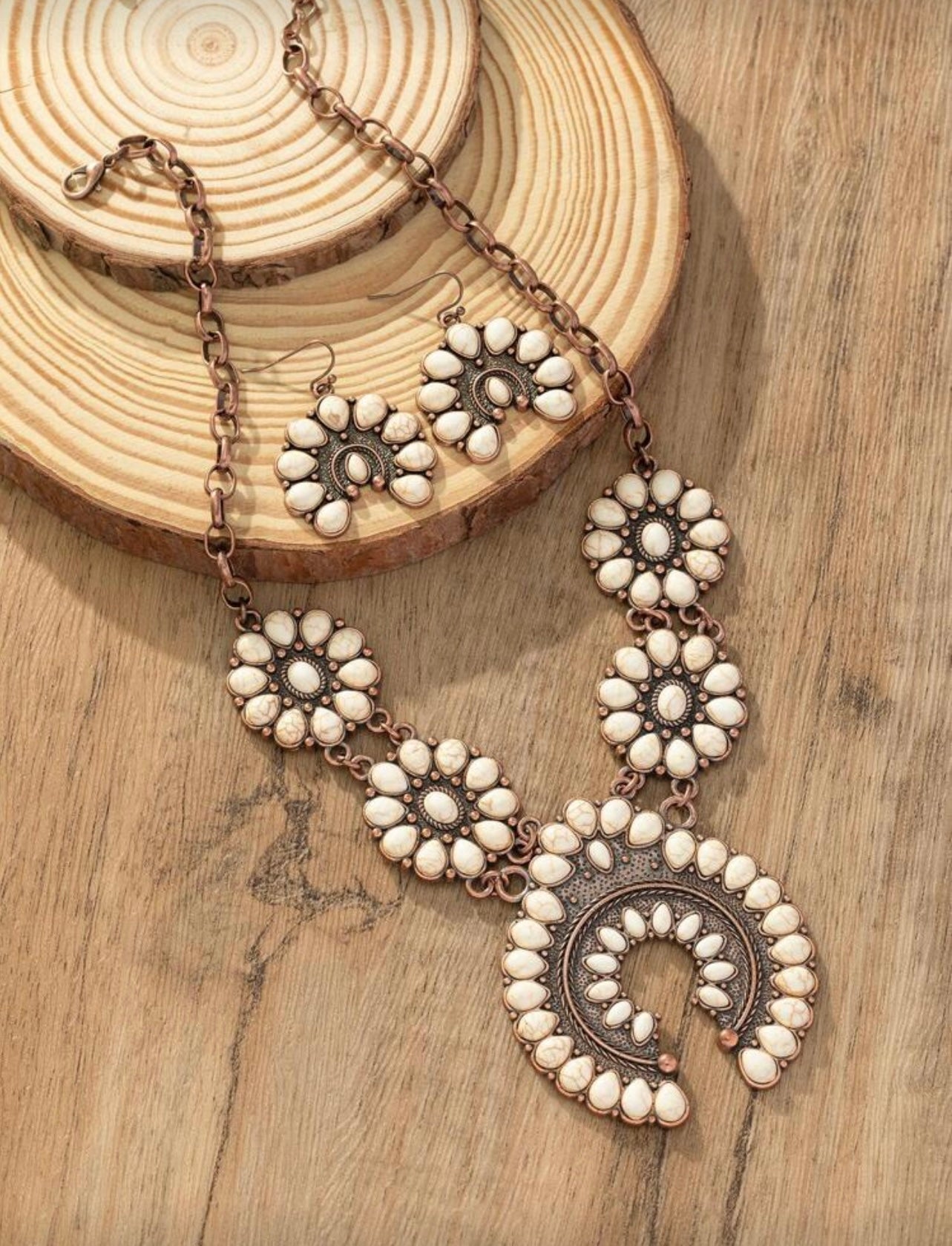 Savanna Squash Blossom Necklace