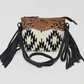 Aztec Black And White Luxury Western Purse