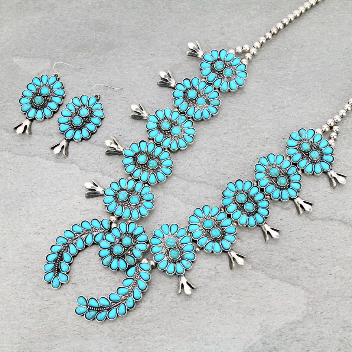 Dead Sea Squash Blossom Necklace