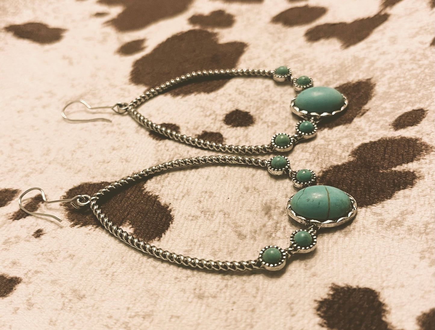 Turquoise teardrop earrings