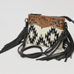Aztec Black And White Luxury Western Purse