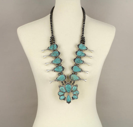 Rivers squash blossom necklace