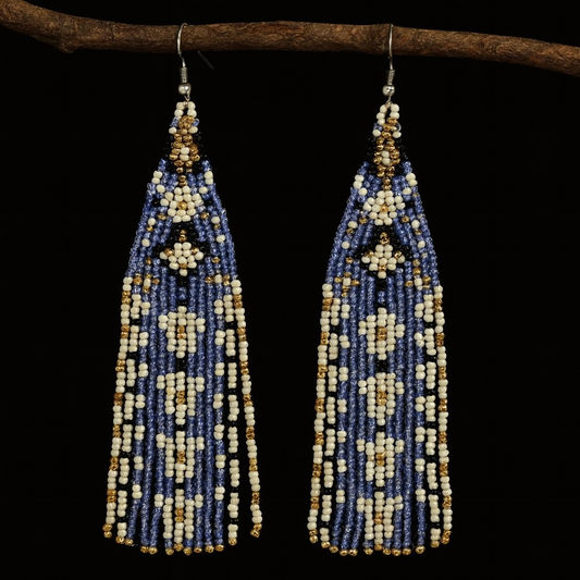 Bluebell Beaded Earrings