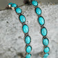 Sky Blue Gem Inlay Retro C-shape Earrings