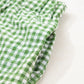 Fern Green Red Plaid Gingham Printed High Waist Shorts
