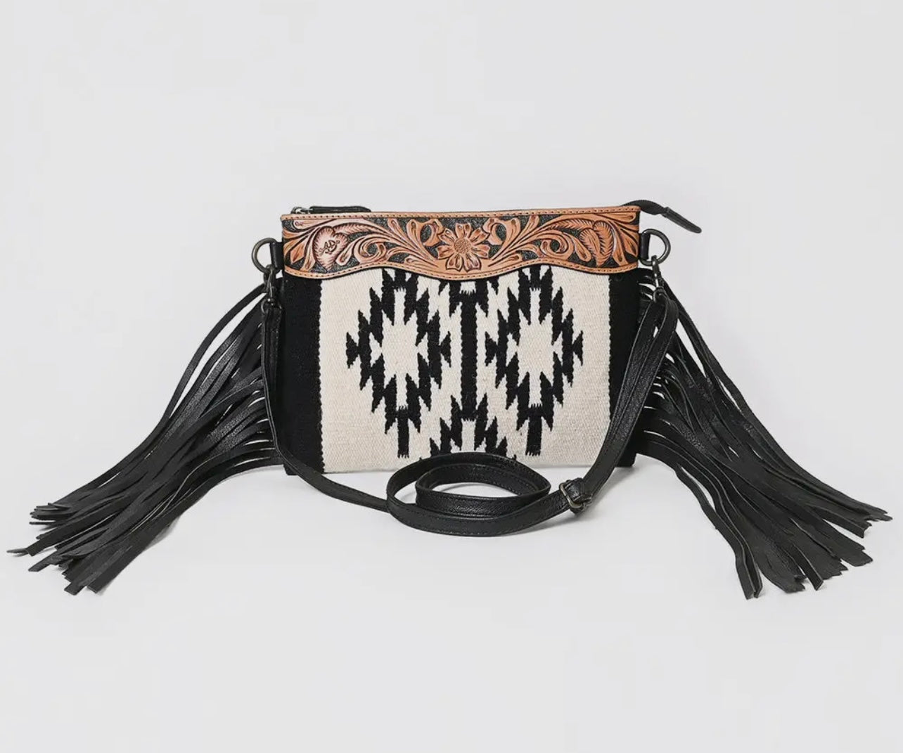 Floral Genuine Leather Luxury Western Purse